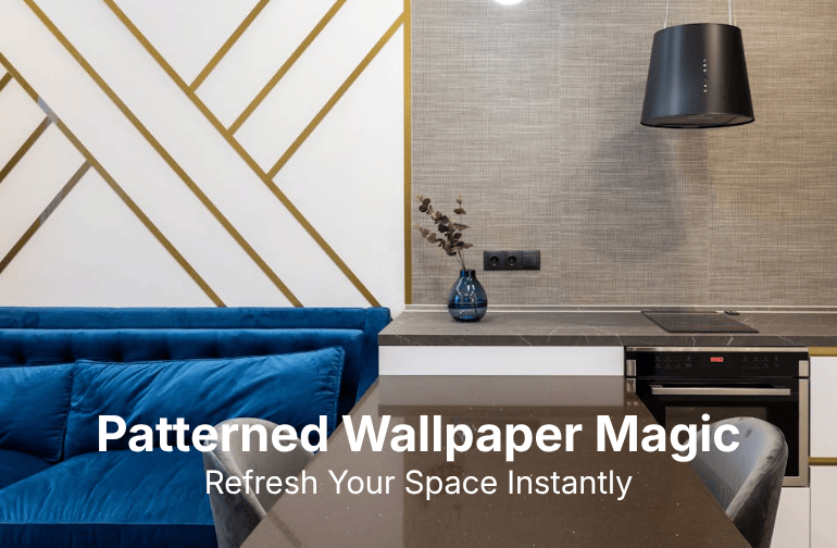 patterned wallpaper for home